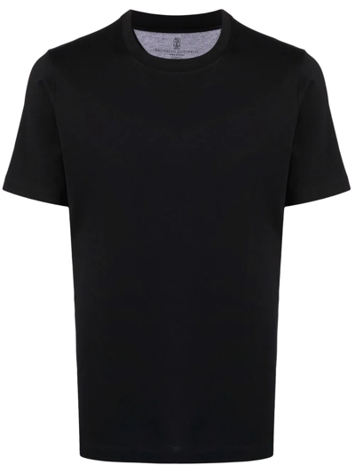 Brunello Cucinelli Cotton T-shirt In Black