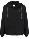 Marcelo Burlon County Of Milan Black Lightweight Windbreaker Jacket In Black