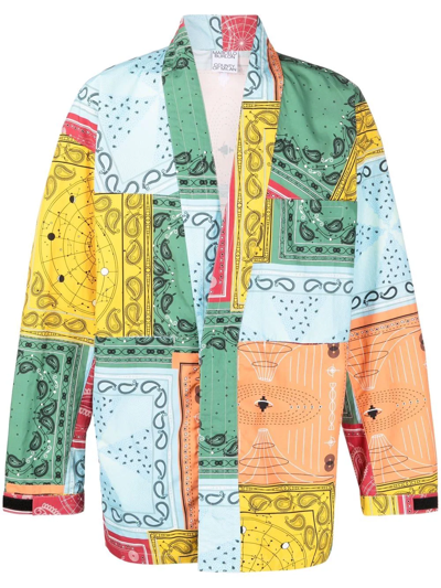 Marcelo Burlon County Of Milan Bandana-print Lightweight Jacket In Multi