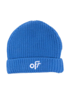 OFF-WHITE EMBROIDERED LOGO BEANIE