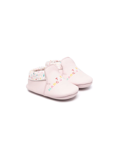 The Marc Jacobs Babies' Logo印花拖鞋 In Pink