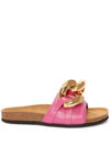 Jw Anderson Chain Slip-on Sandals In Pink