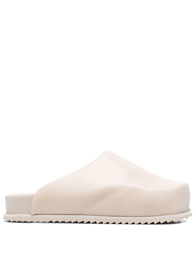 Yume Yume Truck Faux Leather Mules In Beige