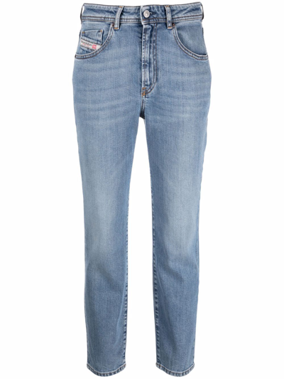 Diesel Slandy High-rise Skinny Jeans In Blue