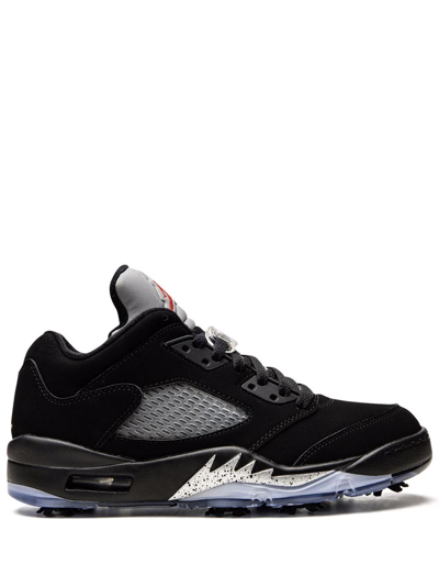 Jordan Air  5 Retro Low Golf Sneakers In Black