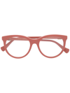 Gucci Gg Cat-eye Frame Eyeglasses In Pink