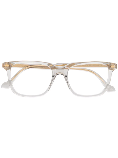 Gucci Transparent Square-frame Eyeglasses In White