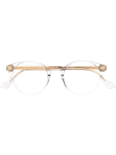 Gucci Round-frame Glasses In Grey