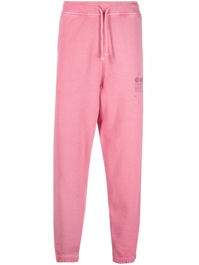 Diadora Logo-print Track Trousers In Rose