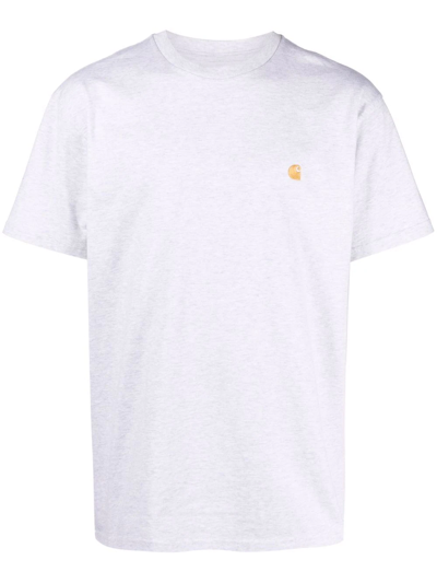 CARHARTT EMBROIDERED-LOGO COTTON T-SHIRT