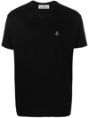 Vivienne Westwood Orb-embroidered Cotton T-shirt In Black