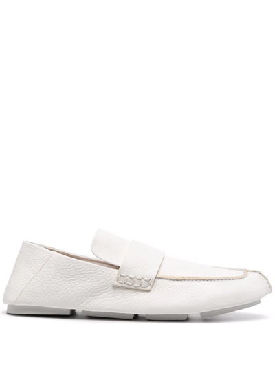 Marsèll Almond-toe Leather Loafers In White