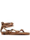NOMADIC STATE OF MIND STRAPPY ROPE SANDALS