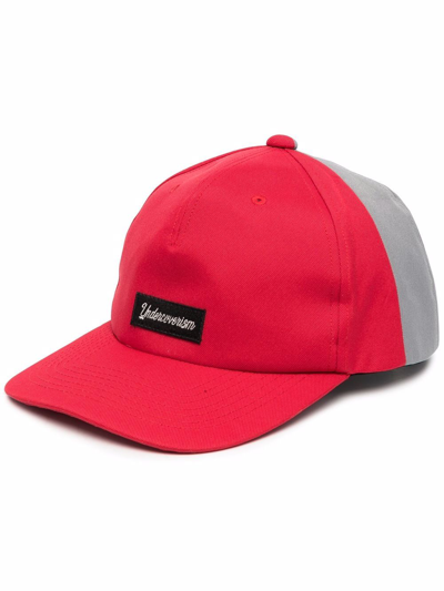 Undercover Logo Patch Snapback Cap In Red