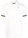 K-way Logo-patch Short-sleeve Polo Shirt In White