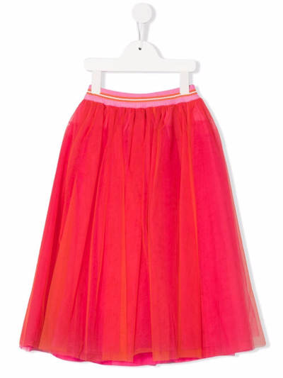 Simonetta Kids' Multicolor Skirt For Girl In Rosa