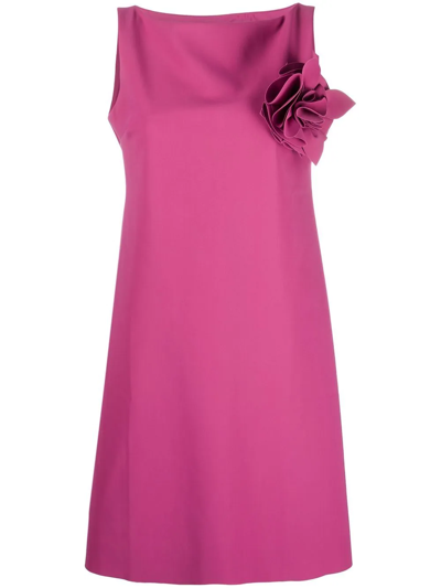Le Petite Robe Di Chiara Boni Flower-applique Detail Dress In Pink