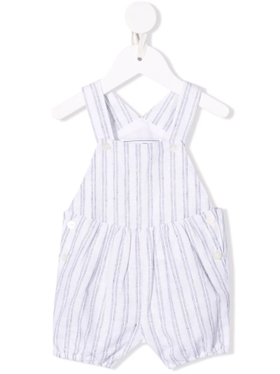 Tartine Et Chocolat Babies' Striped Sleeveless Romper In White