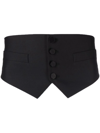 Dsquared2 Button-front Cummerbund In Black