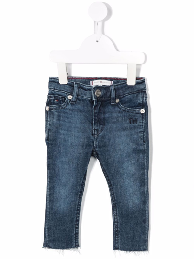 Tommy Hilfiger Junior Babies' Th Stretch-fit Jeans In Blue