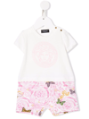 Versace Medusa Butterfly-print Romper In White