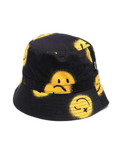 Molo Kids' Boy's Siks Bucket Hat With Smileys In Navy