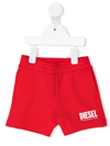Diesel Babies' Logo-print Shorts In Red