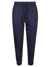 Michael Kors Drawstring Cotton Track Pants In Blue