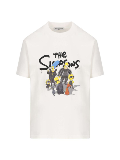 Balenciaga The Simpsons 印花t恤 In White