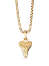 David Yurman 18kt Yellow Gold 17mm Shark Tooth Enhancer Amulet In Gold