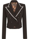 DOLCE & GABBANA SPENCER CRYSTAL-EMBELLISHED WOOL JACKET