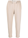 BRUNELLO CUCINELLI CROPPED DRAWSTRING TRACK PANTS