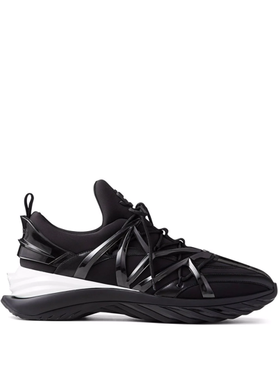 Jimmy Choo Cosmos Low-top Sneakers In Schwarz