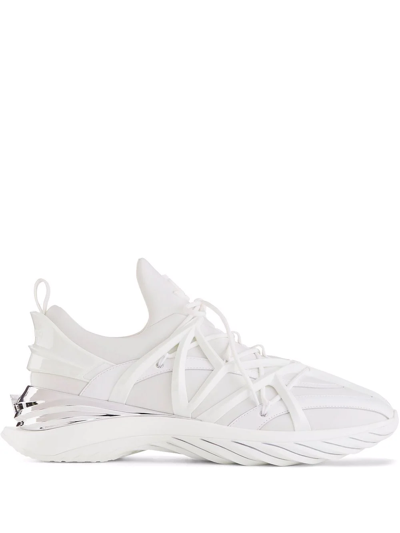 Jimmy Choo Cosmos Low-top Sneakers In Weiss