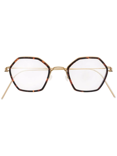 Lindberg Rui Tortoise Glasses In Gold