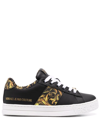 VERSACE JEANS COUTURE LOGO-PATCH LACE-UP trainers