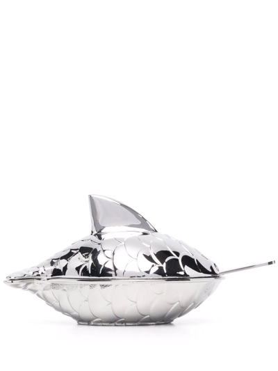 Alessi Colombina Fish-shaped Salt Cellar In Silber | ModeSens