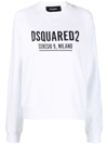 DSQUARED2 LOGO PRINT CREW NECK SWEATSHIRT