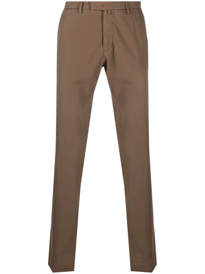 Briglia 1949 Straight-leg Tailored Trousers In Braun