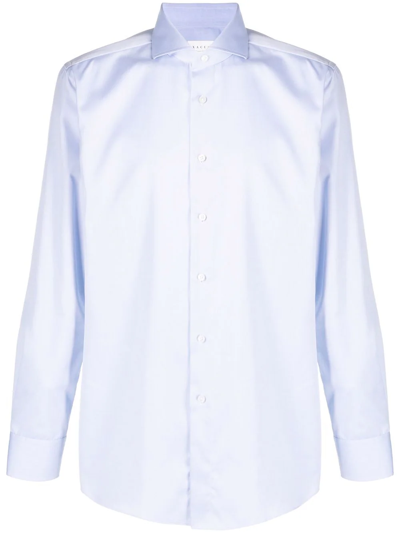 Xacus Buttoned-up Cotton Shirt In Blue