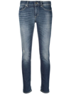 DONDUP FADED-FINISH CROPPED JEANS