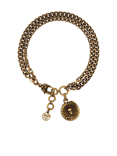 ALEXANDER MCQUEEN SNAKE COIN NECKLACE
