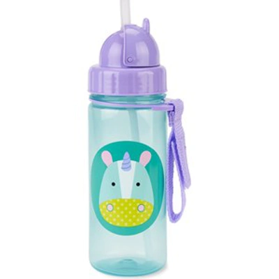 Skip Hop Unicorn Zoo® Straw Bottle In Purple