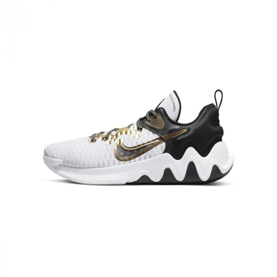 Nike Giannis男款字母金钩缓震运动篮球鞋 In White/metallic Gold/black