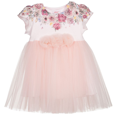 Sofija Girls Pink Tulle Baby Dress