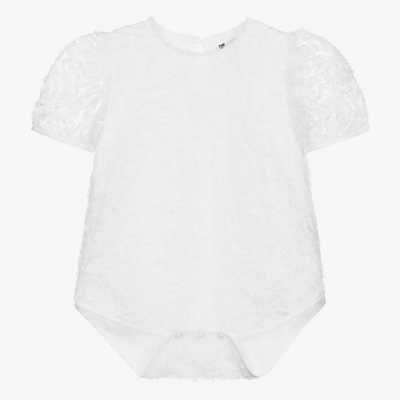 The Tiny Universe Babies' Girls White Floral Bodysuit