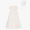 SARAH LOUISE GIRLS IVORY LACE CEREMONY GOWN SET