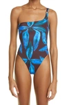 LOUISA BALLOU ONE-SHOULDER ONE-PIECE SWIMSUIT