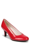 Lifestride Parigi Pump In Fire Red Faux Patent