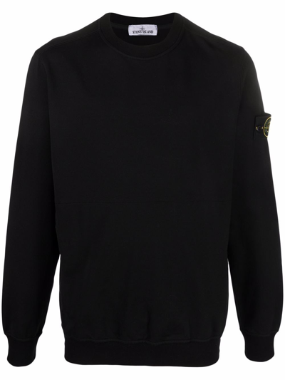 Stone Island Sweatshirt In Nero
